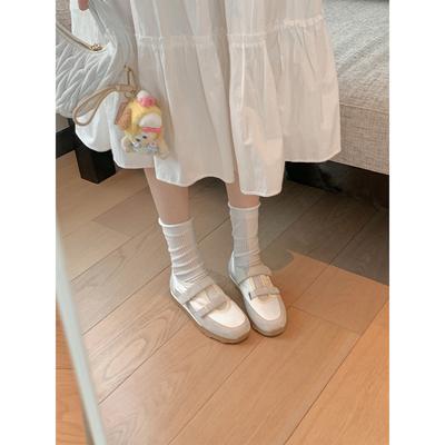 Туфли из коровьей кожи повседневные спортивные туфли полые пара туфель Мэри Джейн на липучке женские универсальные