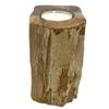 Petrified Wood Tealight Candle Holder