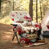 Lamb With Flowers Outdoor Customize Your Name Blanket Soft Cozy Lightweight Allseason Multiuse Blanket Perfect For Travel Camping Picnics Sofa Office