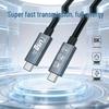 Высокоскоростной двухпортовый кабель USB4 40 Гбит/с Type-C, совместимый с 240 Вт, для компьютеров и мобильных телефонов
