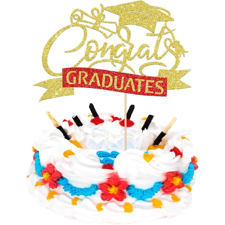 1 PCS High Heel Girl Graduation Cake Topper Black Pink Glitter Done Diploma Class of 2025 Congrats Grad Cap Cake Pick for 2025 Senior High School