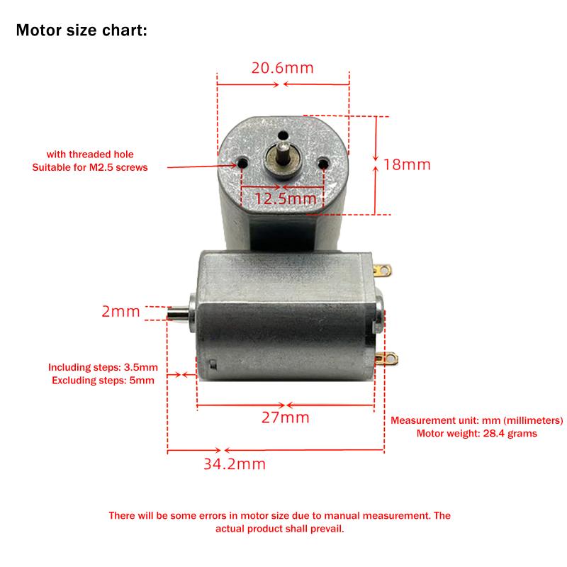 Dc Motor Fd-150Sh-2968 3.2/3.7Vdc 11000Rpm Motor 150 For Electric Toothbrush/Electric Hair Clipper/Electric Shaver