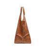 Retro Soft Leather Tote Bag Casual Patchwork Large Capacity Handbags Versatile Color Blocked Splicing Women's Underarm Bag