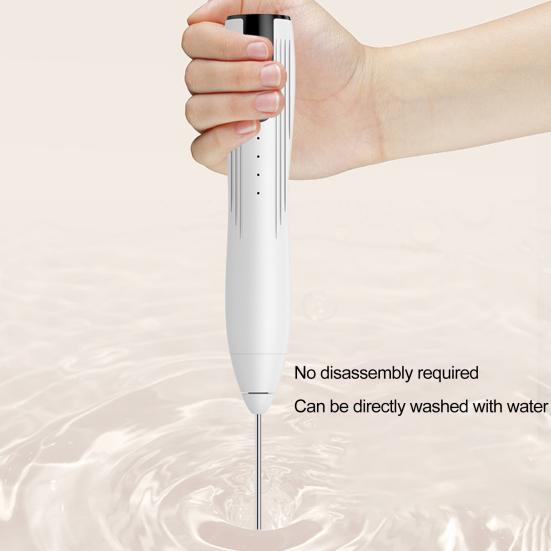 Мощный электрический вспениватель молока, высокоскоростной двигатель, ручной запуск одной кнопкой, ручной блендер для яиц, миксер для кофе, палочка, кухонный инструмент