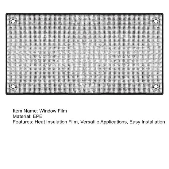 Теплоизоляционная оконная пленка Алюминиевая фольга Светоотражающая пленка для защиты от посторонних глаз Защита от УФ-лучей Оконная пленка с присоской для дома, офиса, спальни, гаража