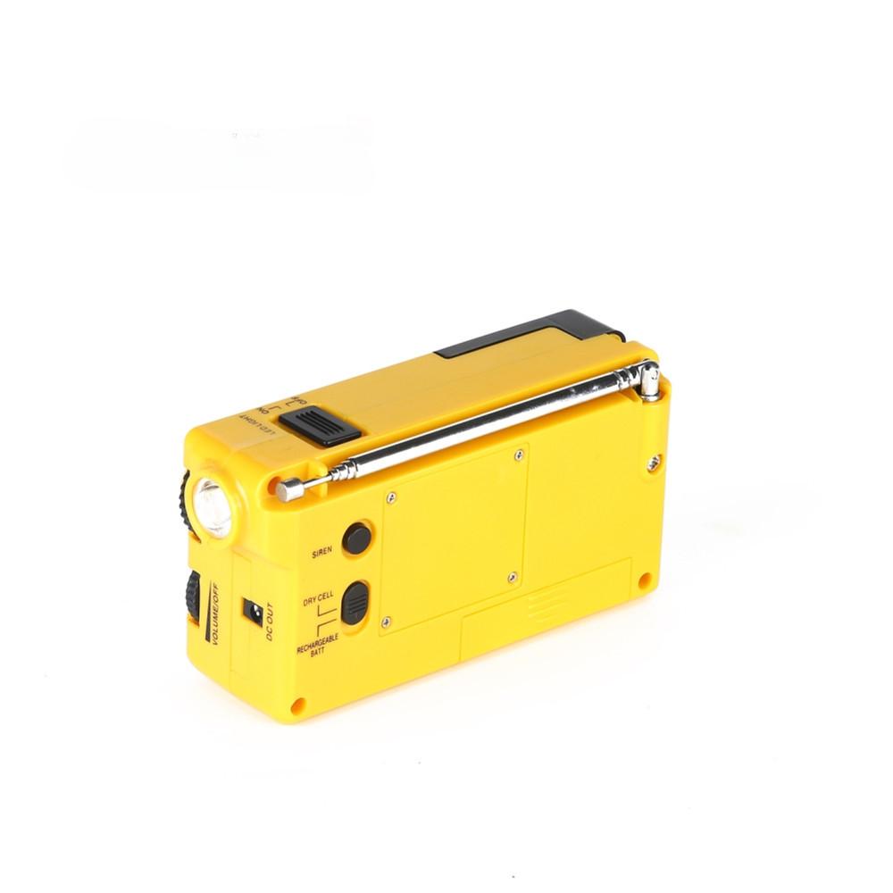 Уличный аварийный светодиодный фонарик с зарядкой от ручной динамо-машины и AM/FM радио - Портативное радио для выживания для кемпинга/урагана