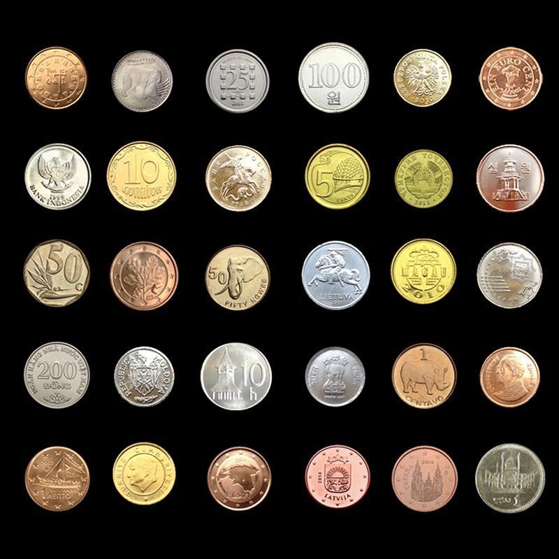 15/30 шт. Коллекционные монеты разных стран