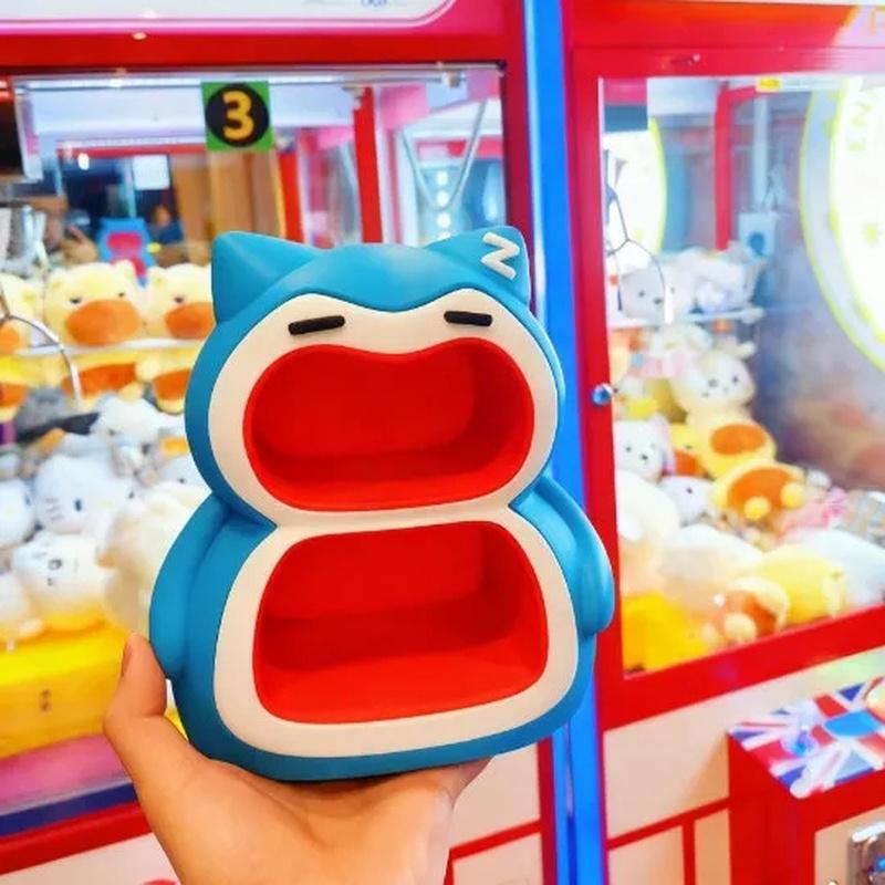 23x25 см Покемон Снорлакс Коробка для хранения Двухслойный Настольный Органайзер для прихожей Декоративное украшение Практичный Креативный Подарок для Мальчиков