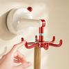 360° Rotating Kitchen Suction Cup Hook Dopamine 6-Claw Suction Cup Rotating Hook  Bathroom