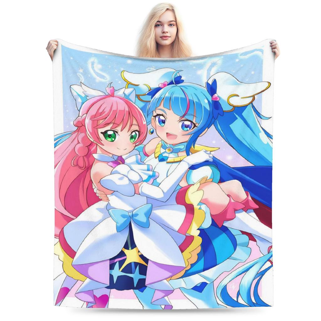 Новый дизайн Soaring Sky Pretty Cure Пледы Ультрамягкий Велюр Расслабляющий Плед Машинная стирка