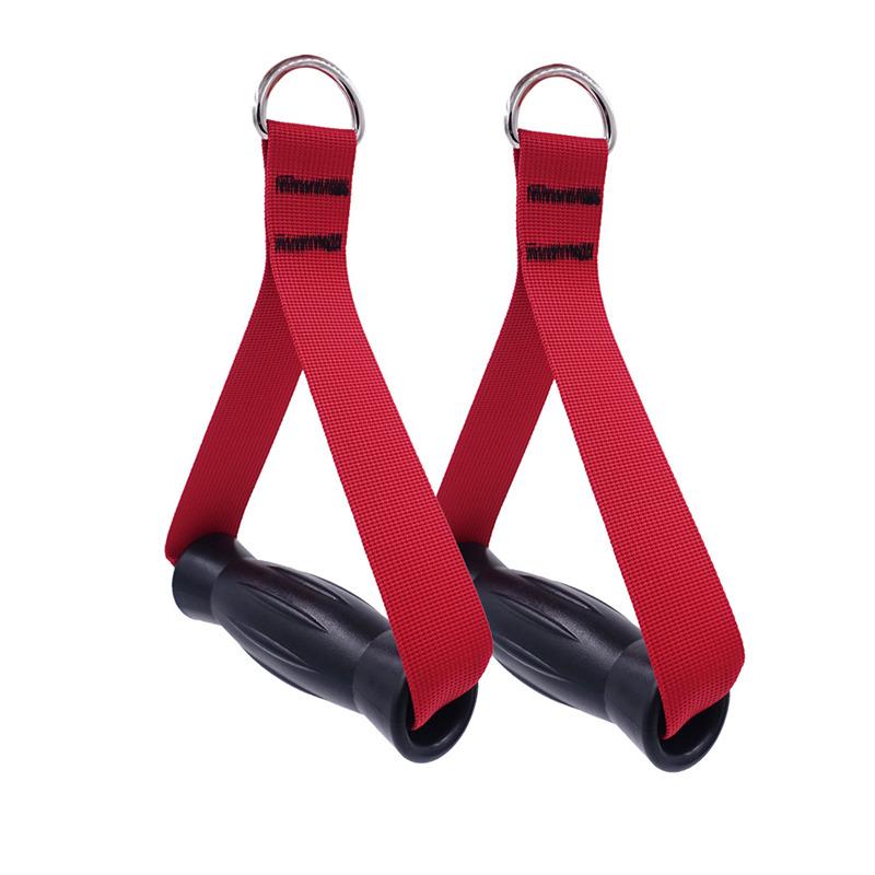 Adjustable Gym Handle Grips Fitness Strap Resistance Bands Exercise Handles for Cable Machines Attachment Home Gym Equipment