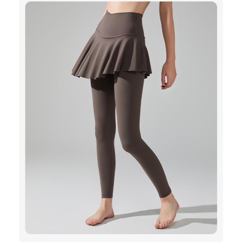 Женские летние лайкровые спортивные брюки с высокой талией, закрывающие бедра, для йоги, юбка, брюки