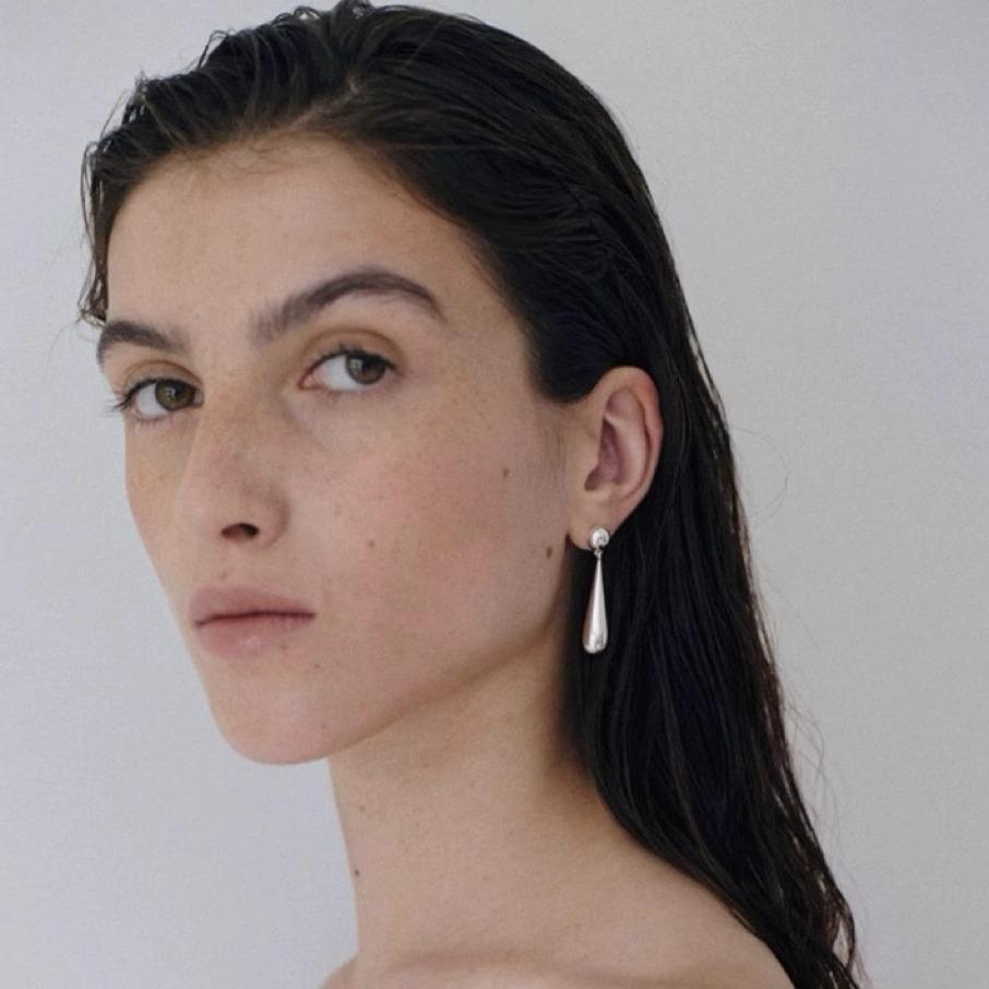 SophieBuhai Модные Простые Серьги-Капли Женские Элегантные Металлические Серьги-Украшения Форма Капли Висячие Серьги