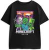 Варианты графических футболок для мальчиков Minecraft Тема видеоигры Персонажи Командный вырез Короткий рукав(1)