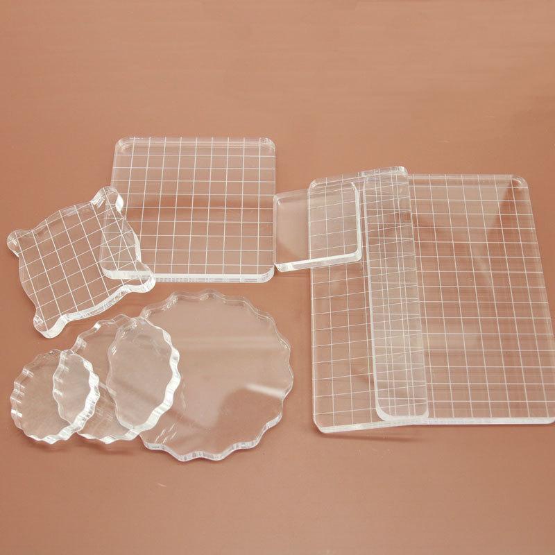 Прозрачный акриловый штамп-блок, прозрачный резиновый штамп на клеевой основе, сделай сам, скрапбукинг, прозрачный фотоальбом, декоративные инструменты ручной работы