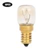 10Pcs 300 Celsius High Temperature Resistance E14 Brass Microwave Oven Light Bulb Parts Accessories15W