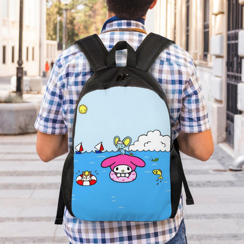M-Melodies Туристический Рюкзак Женский Мужской Школьный Компьютерный Сумка для Книг Кролик Аниме Студент Колледжа Ежедневный Рюкзак Сумки