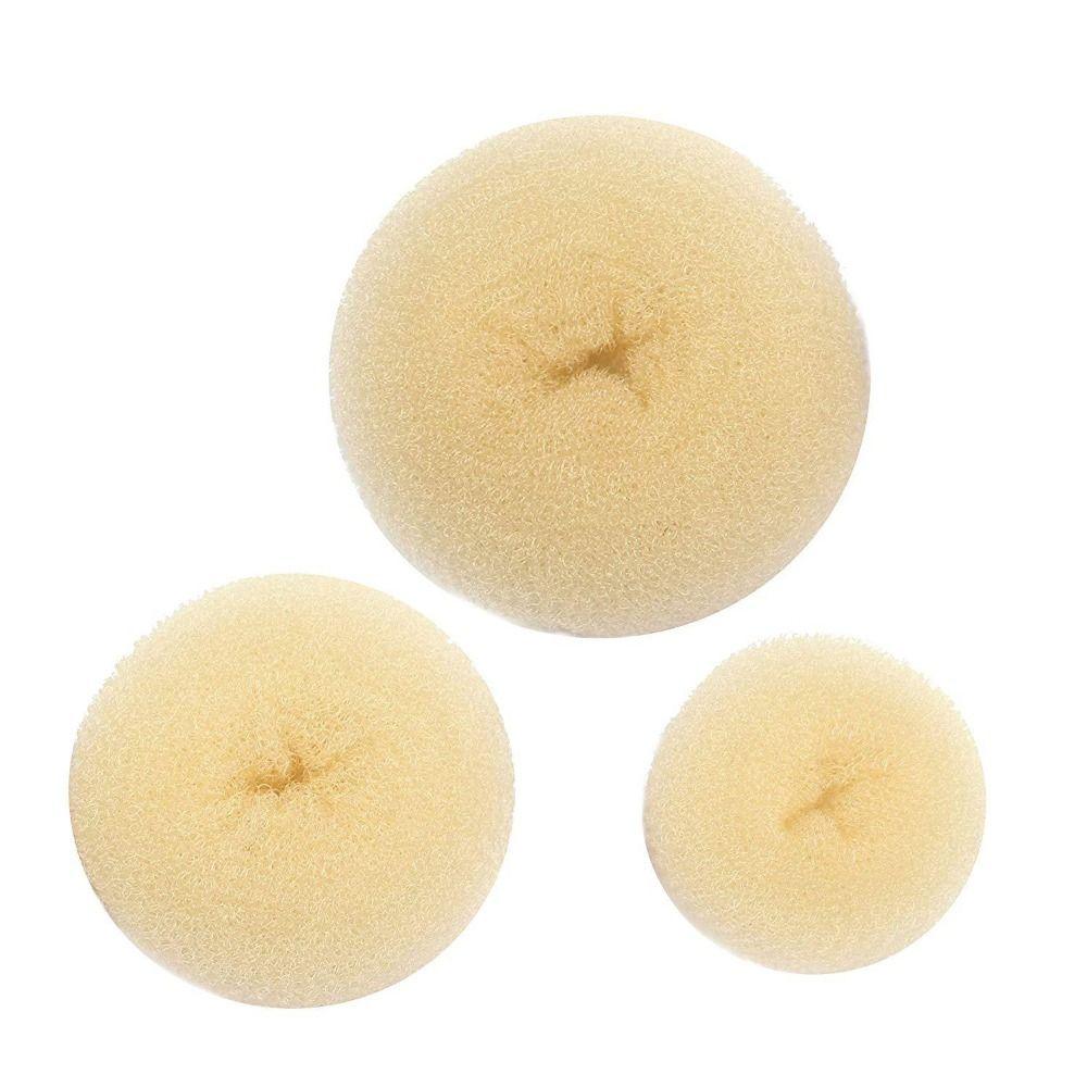 Заколка для волос, булочка для волос, 3 цвета, легкое большое кольцо, аксессуары для волос, булочка для волос, пончик для девочек и женщин