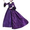 Средневековое бальное платье королевы эпохи Возрождения с рукавами-колокольчиками, платье макси, костюм на Хэллоуин