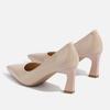 Temperament Commuter High Heels Fashion Patent Leather Pointed Women's Shoes Urban White-collar Single Shoes
