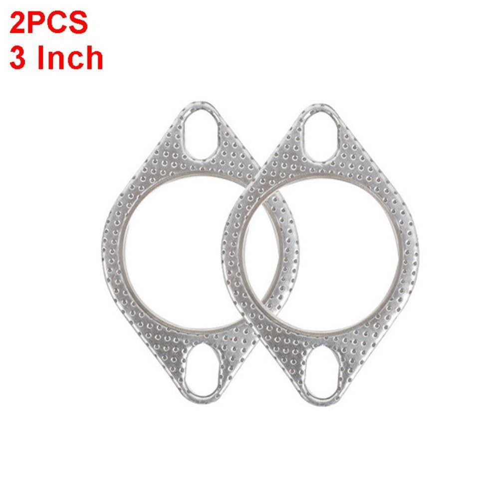 2 шт. Универсальная прокладка выхлопной системы автомобиля Ультраплотная прокладка фланца выхлопной системы Прокладка впускной трубы Прокладка выхлопного даунпайпа Автоаксессуары