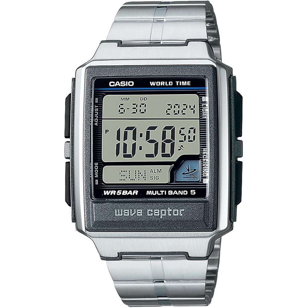 Мужские серебристые радиоуправляемые часы Casio Wave Ceptor WV-59RD-1AJF (Официальный японский продукт)
