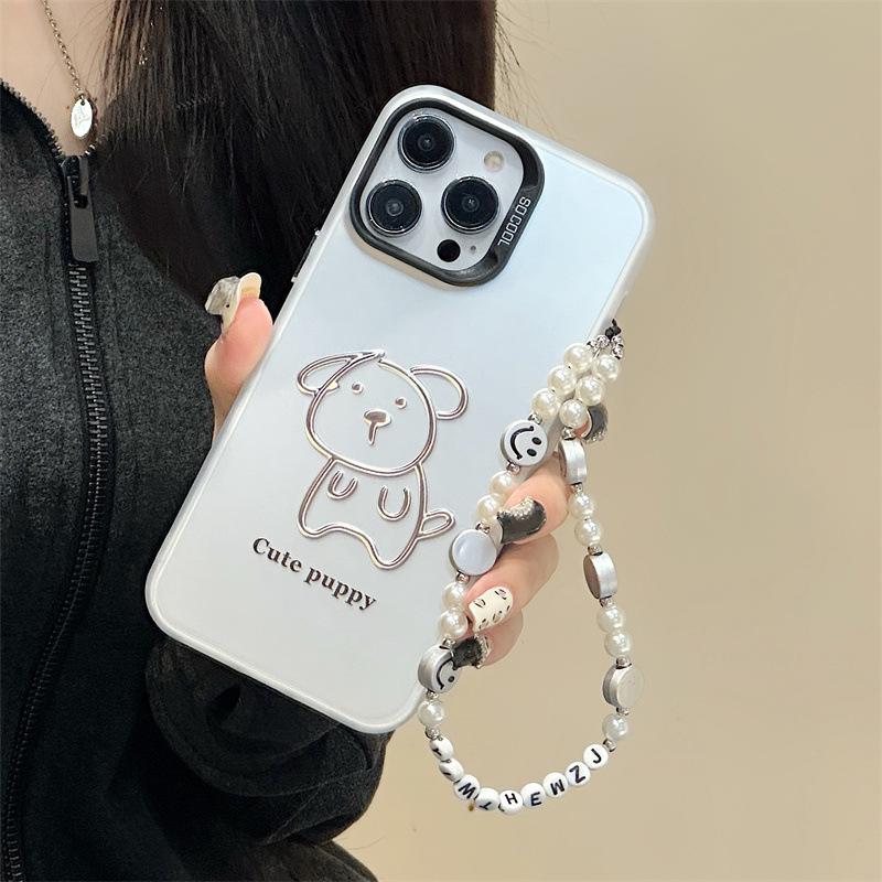 Чехол Zhitai для iPhone 16 Pro: Матовый лазерный дизайн с браслетом для Apple 14 Pro и Huawei Mate 60.
