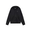 Solid Color Print Logo Zip Hooded Windproof Warm Jacket Men Jackets Black DR8911-010