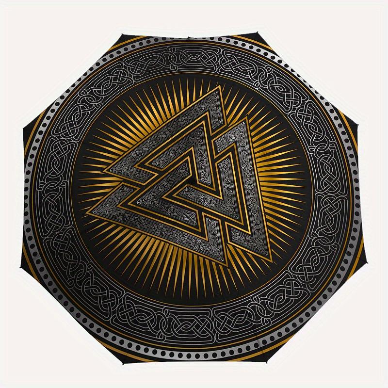 Valknut Norse Viking Symbol Tapestry Wall Hanging Decor Umbrella, Christmas Gift Y273