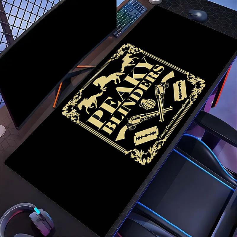 Peaky Blinders Mouse Pad, Large Gaming Desk Mat, Non-slip XXL Mousepad for Laptop & Tablet, Mini PC Playmat with Stitched Edges