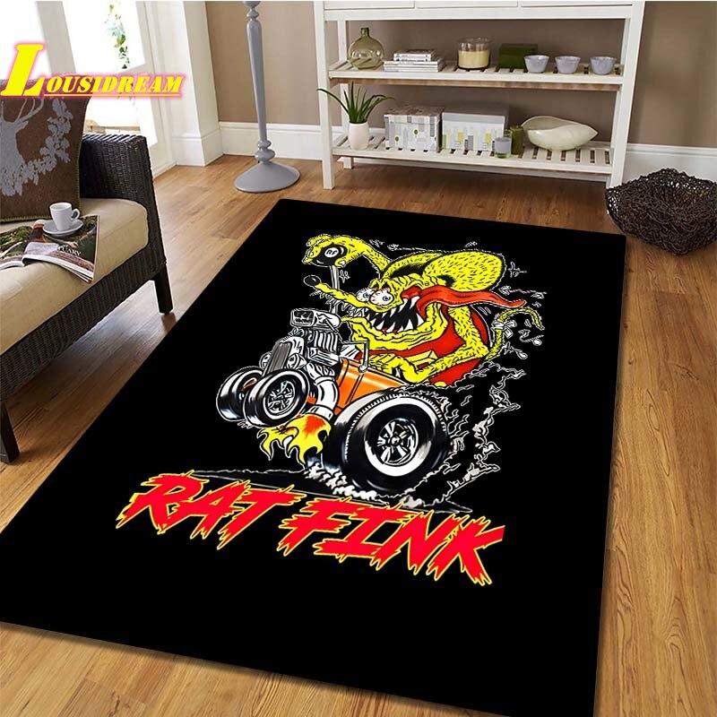 Коврик в стиле крыса в стиле фанк, детский игровой ковер для ползания, ковер для гостиной, спальни, кухни, ванной комнаты, балкона, противоскользящий коврик, реквизит для фотосъемки