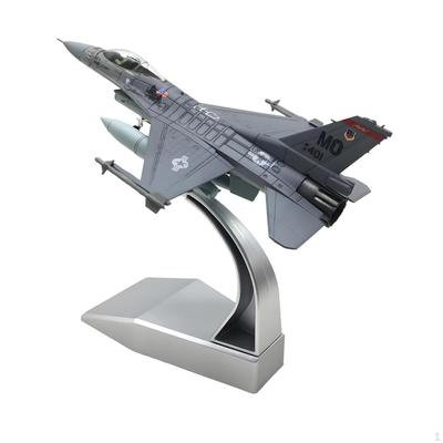 Модель истребителя F16C в масштабе 1/100 со стойкой Декорация Коллекция Подарок Реалистичный Самолет