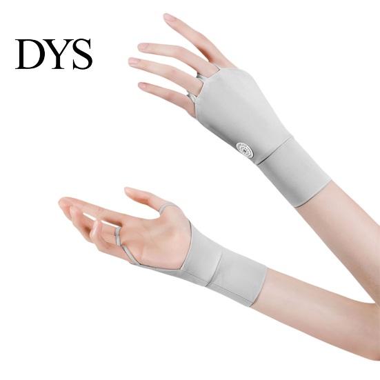 Sunscreen Golf Gloves 1 Pair Summer Sun Protection Breathable Men Women Outdoor Sports UV Fingerless Cooling Ice Silk Hand Sunshade Cover Resistant