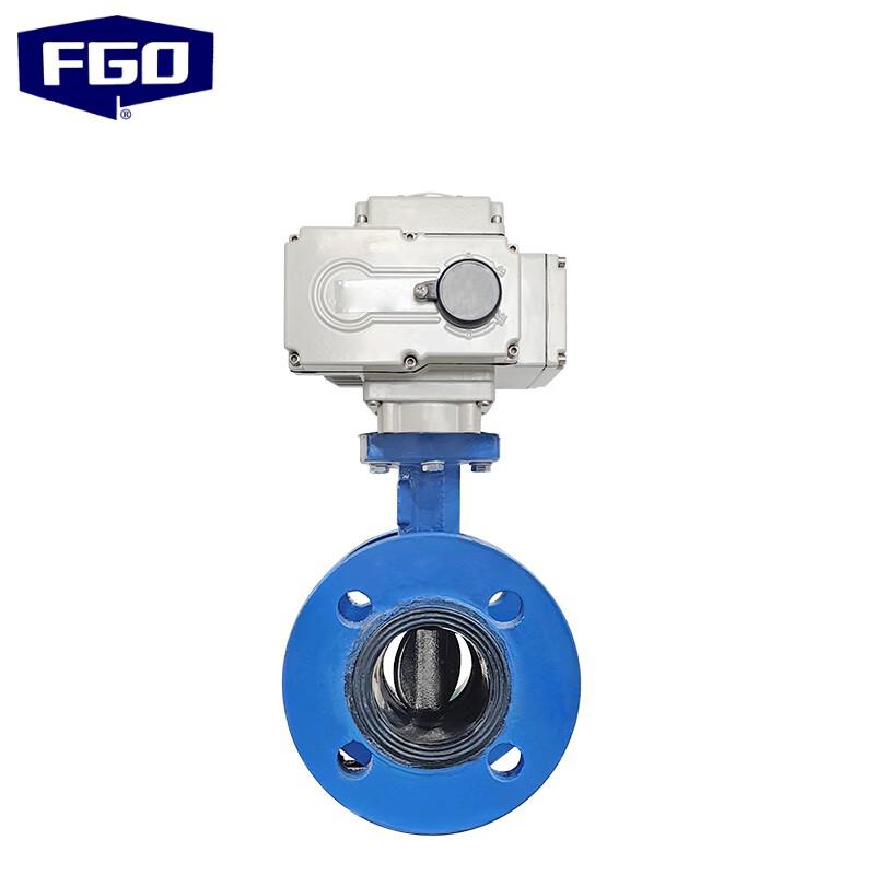 FGO Electric Flanged Butterfly Valve (Ductile Iron, Rubber Seal)