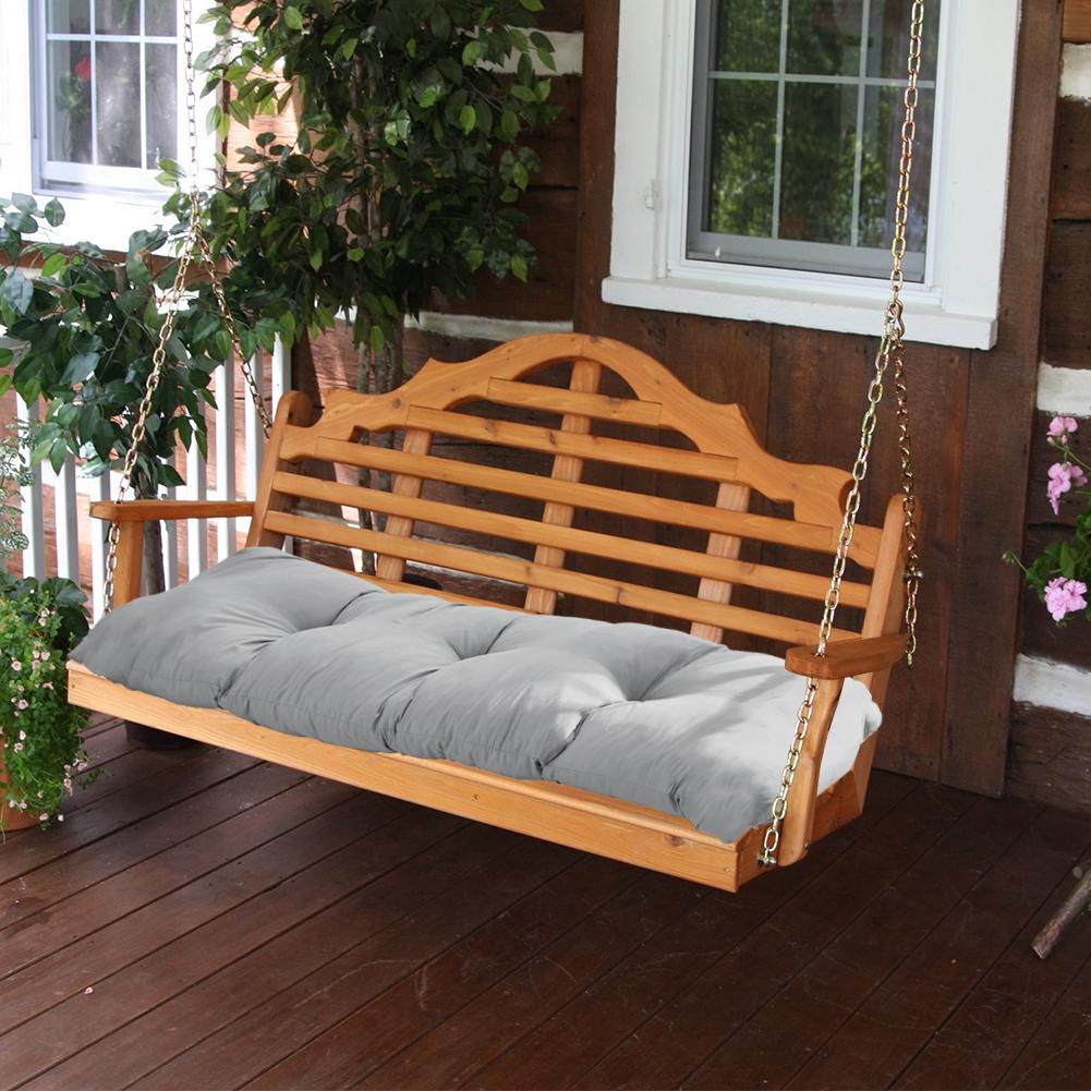 Solid‑Color Long Sofa Chair Back & Seat Cushion