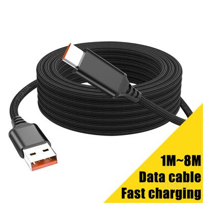 5A USB Type C кабель для быстрой зарядки 1M 2M 3M 5M 8M удлинительный кабель для передачи данных 3C кабель для зарядки электронных устройств для телефона, камеры, игры