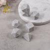 7Pcs/set Polyhedral Acrylic Dices Multi-faced Various Shapes Digital Game Dices for Club Party Family Board Game Props