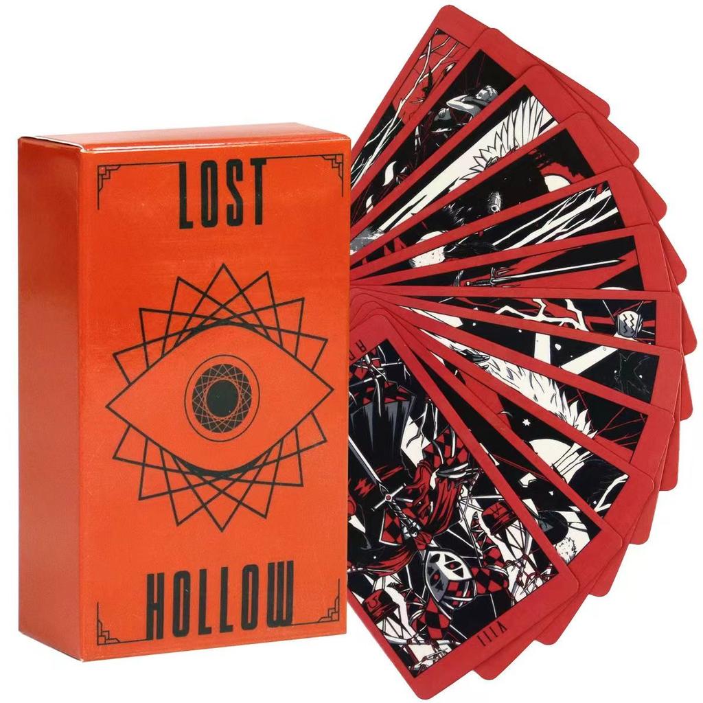 Lost Hollow Tarot with Guidebook for Beginners with Red Gilded Edges 10.3*6cm