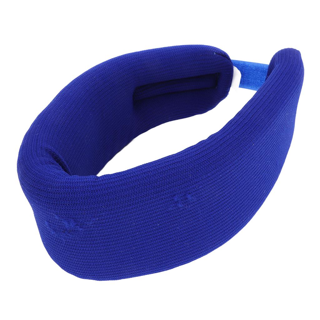 Поролоновый шейный бандаж Регулируемый шейный бандаж для поддержки шеи при боли в шее Давлении Мягкий шейный воротник для дома Темно-синий S