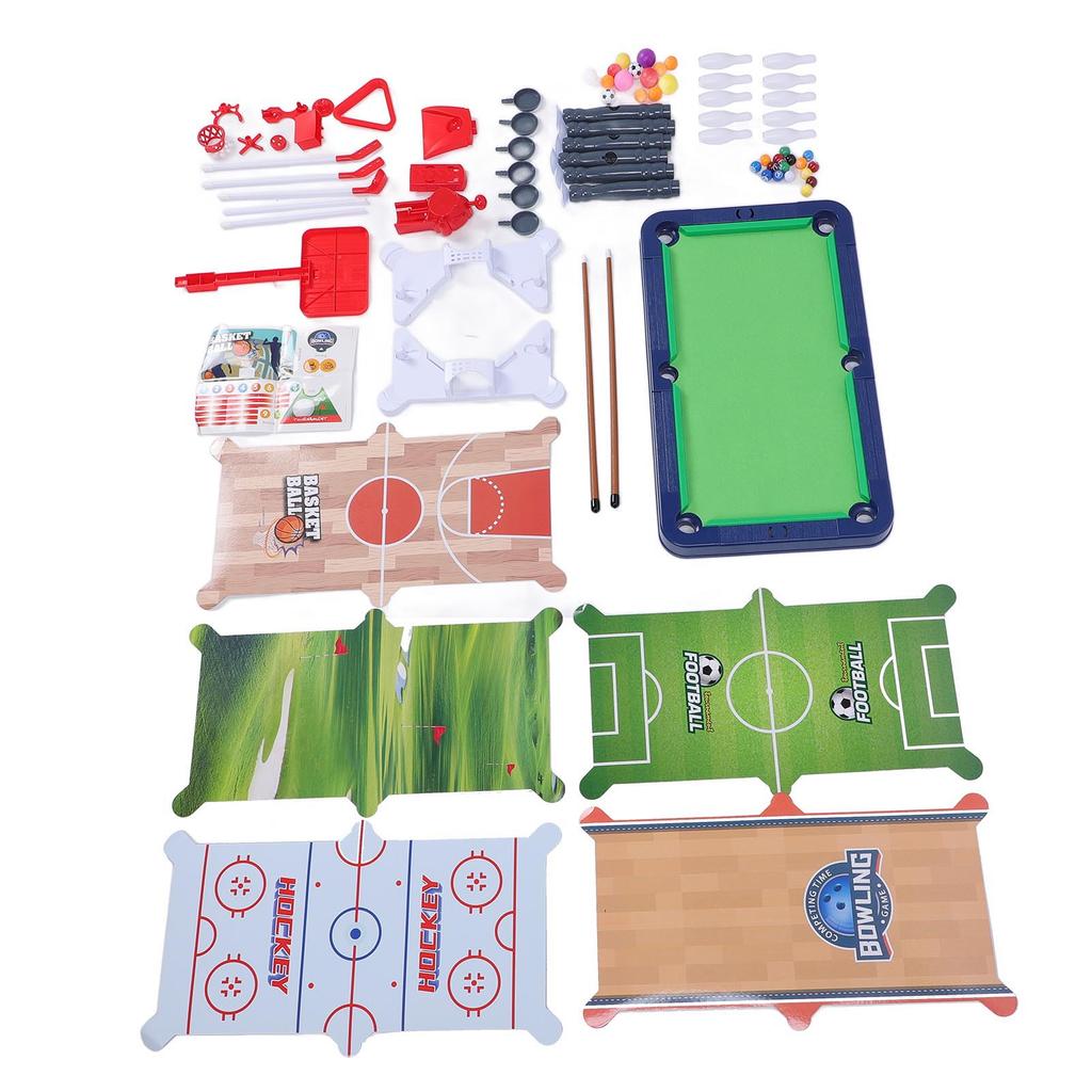 6 в 1 многофункциональный игровой стол баскетбол футбол настольный теннис бильярд хоккей комбинированный игровой набор с ак