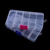 Plastic Detachable Storage Case Square Fishing Tackle Box 10 Compartments Storage Box Fishing Box