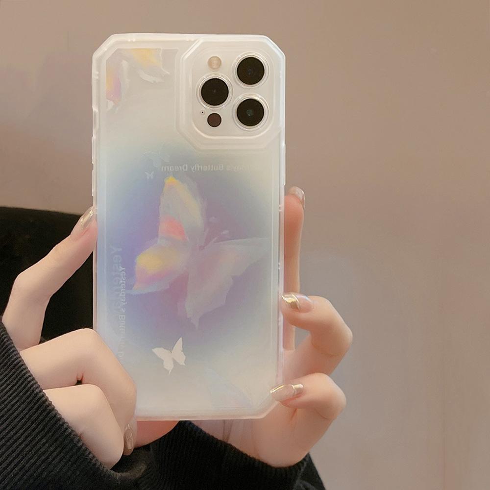 Силиконовый противоударный мягкий чехол Dearm Butterfly для Iphone 12 13 14 Pro Max 11 Xr Xsmax Xr 7 8 Plus с мультяшным рисунком в виде ракушки