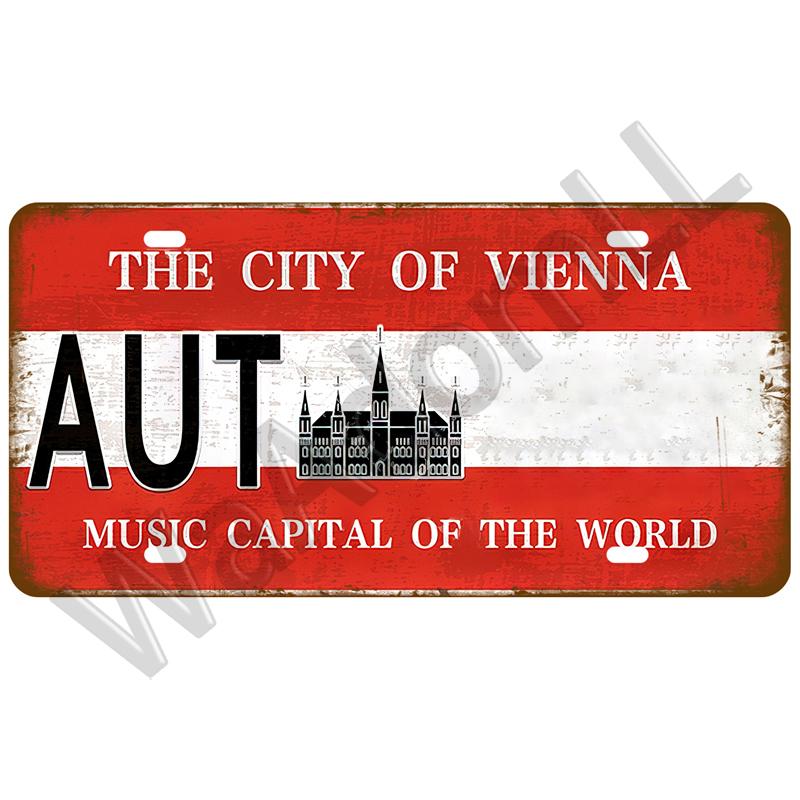 Metal Sign Germany USA Country Flag France Tin Sign Plaque Russia Spain Tinplate Plate For Wall Home Restaurant Craft Bar Decor