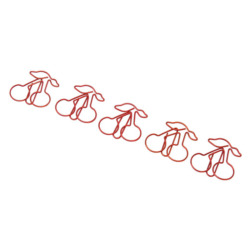 50 шт. Бумажные скрепки Противоскользящие Портативные Изысканные Форма фруктов Органайзер для документов для дома