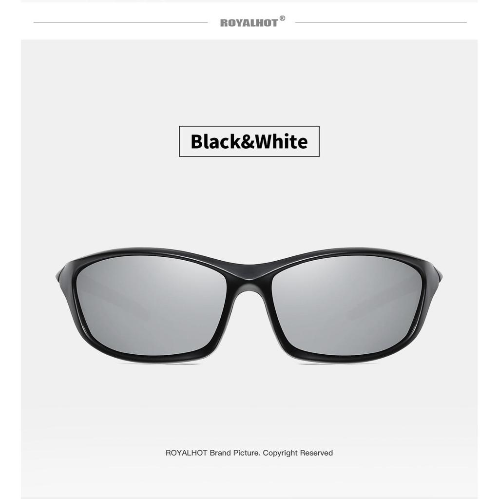 Royalhot Поляризованные спортивные солнцезащитные очки унисекс с полой оправой, винтажные солнцезащитные очки, очки в стиле ретро, солнцезащитные очки, UV400