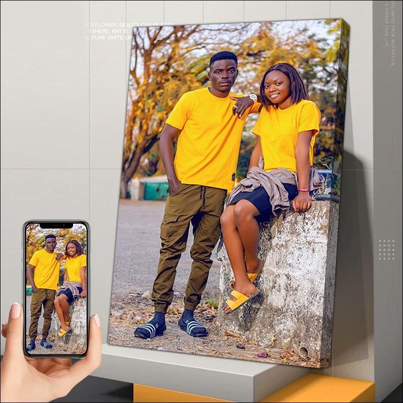 Персонализированный подарок, индивидуальный постер, любой размер, печать, холст, настенное искусство с вашей фотографией, картина, декоративная картина, домашний декор для фестивалей, вечеринок, тематических мероприятий