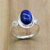Кольцо с лазуритом, драгоценный камень, стерлинговое серебро, женские украшения, кольцо ручной работы с камнем, массивные украшения,