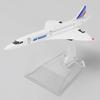 NUOTIE Concorde Air France Airplane Diecast Aircraft Model Metal Aircraft Model Display Model Collection or Gift 1/400 Model, Pre-Assembled Kit,