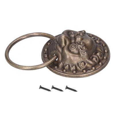 Антикварные дверные молотки Голова льва Латунная дверная ручка Ретро дверная ручка Домашнее украшение