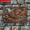 2d Flat 30*20cm, Vintage Eagle Wooden Sign, Retro Wooden Wall Decor for Home Bar, Garage, Cafe and For Man Cave, Easy Hang.